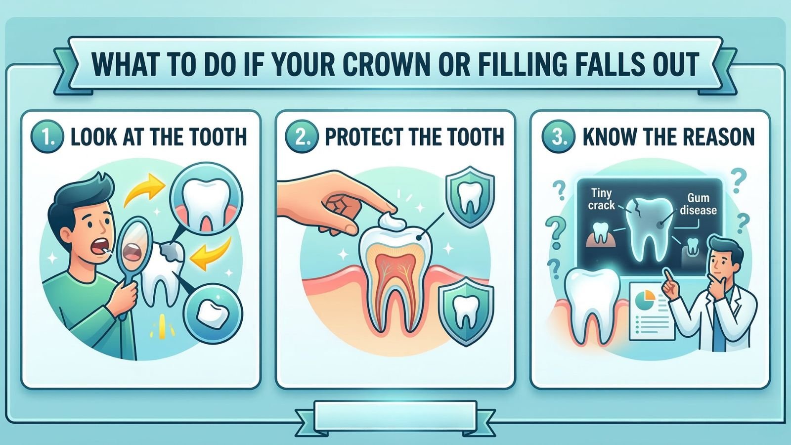 What to Do If Your Crown or Filling Falls Out